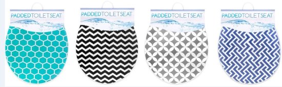 (image for) TOILET SEAT PADDED ASSTD - STD