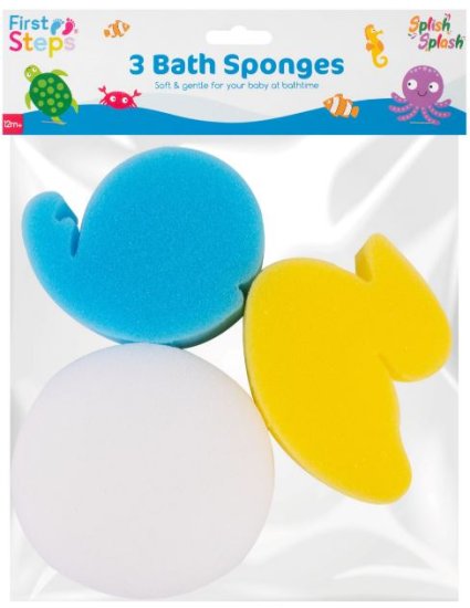 (image for) FIRST STEP BABY SPONGES PK3 - STD