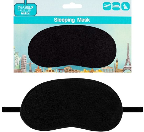 (image for) TRAVEL EYE MASK SLEEPING BLACK - STD