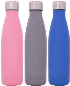 (image for) WATER BOTTLE S/STEEL ASSTD - 750ML