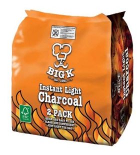 (image for) BIG K INSTANT LIGHT CHARCOAL - 2X1KG
