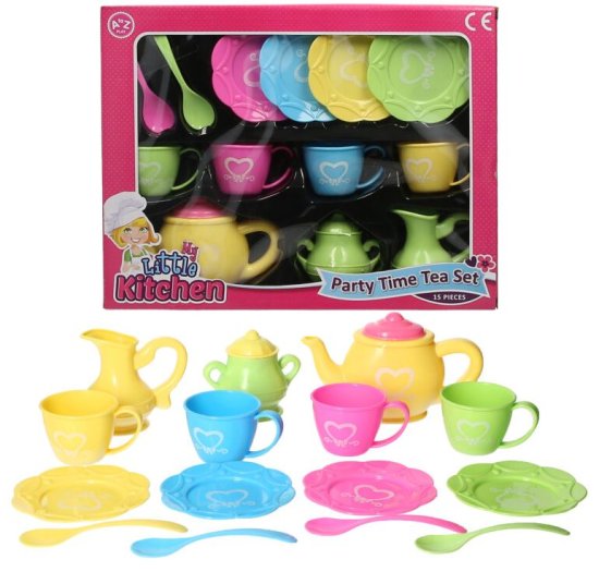 (image for) ATOZ PARTY TIME TEA SET - 15 PCS