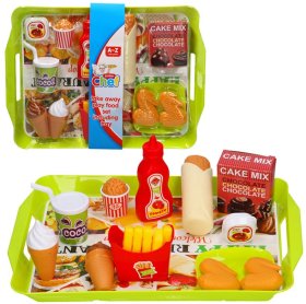 (image for) ATOZ PLAY FOOD SET WITH TRAY - STD