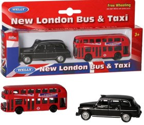 (image for) WELLY NEW LONDON BUS & TAXI - 8CM