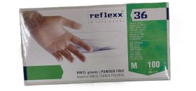 (image for) BETTINA CLEAR VINYL GLOVES POWDER FREE -MEDIUM