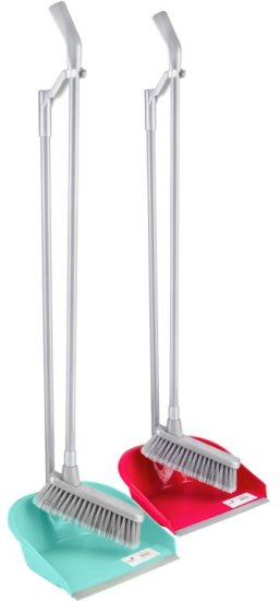 (image for) DUSTPAN&BRUSH LONG HANDLE ASST - STD