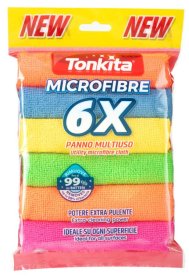 (image for) TONKITA MICROFIBRE CLOTHS ASST - 6S