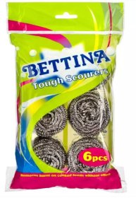 (image for) BETTINA TOUGH SCOURERS S/STEEL - 6S