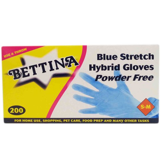 (image for) BETTINA HYBR/STRET GLOVE BL PF - S-M