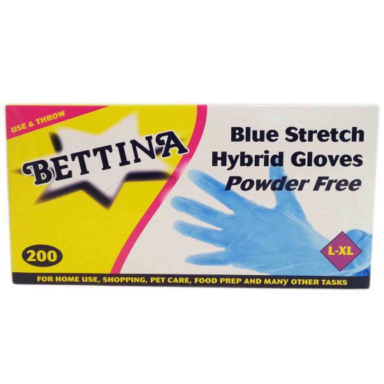 (image for) BETTINA HYBR/STRET GLOVE BL PF - L-XL