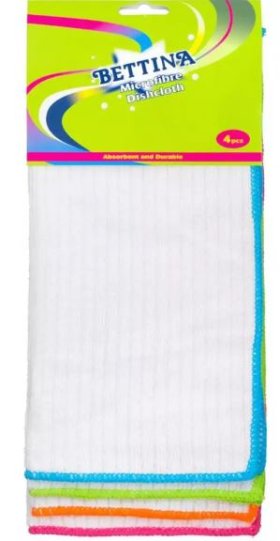 (image for) BETTINA MICROFIBRE DISHCLOTHS -4PC