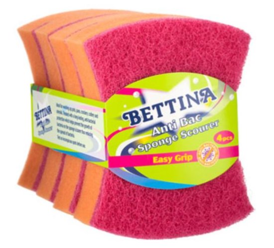 (image for) BETTINA ANTIBAC SPONGE SCOURER - 4S