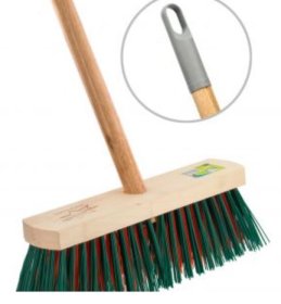 (image for) BETTINA WOODEN OUT BROOM+HANDL - 11"