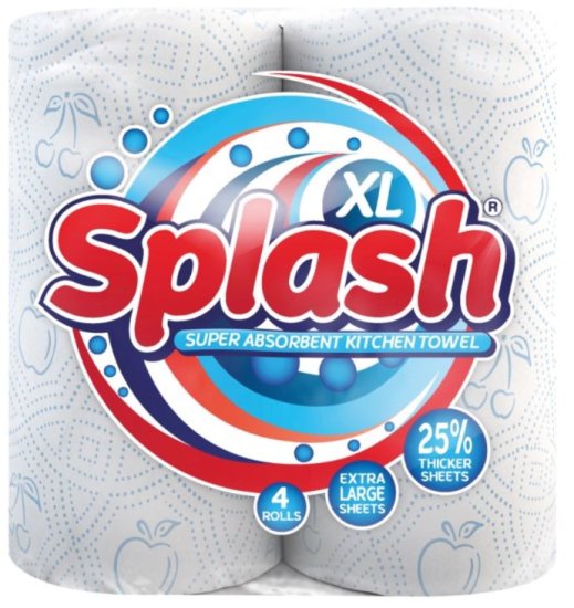 (image for) SPLASH K/ROLL 2PLY - 4PK