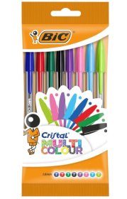 (image for) BIC CRYSTAL MULTI COLOURS PEN - 8S