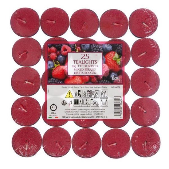 (image for) PRI TEALIGHT CANDLE M/BERRIES - STD