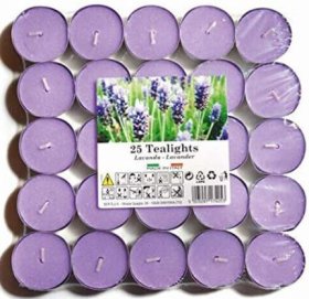 (image for) PRI TEALIGHT CANDLE LAVENDER - 25S