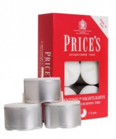 (image for) PRI TEALIGHT CANDLE WHITE 8HR - 6S