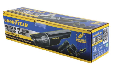(image for) GOODYEAR CORDLESS CAR VACUUM CLEANER RECHARGEABLE - STD