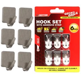 (image for) DEKTON HOOK SET WITH ADHESIVE STRIP - 6S