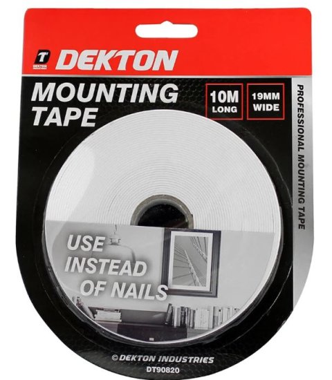 (image for) DEKTON MOUNTING TAPE 10M - 19MM