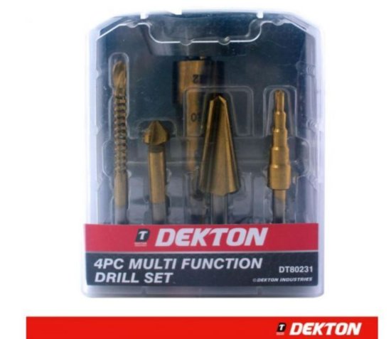 (image for) DEKTON DRILL SET MULTI FUNCTIN - 4PC