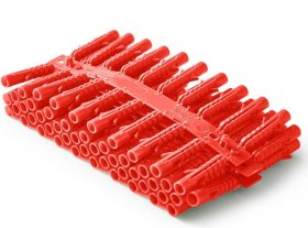 (image for) M/FIX WALL PLUGS 100PCS RED - STD