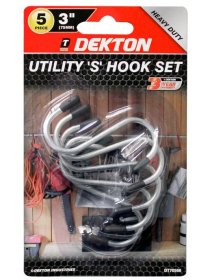 (image for) DEKTON UTILITY 'S' HOOK SET 5S - 3"75MM