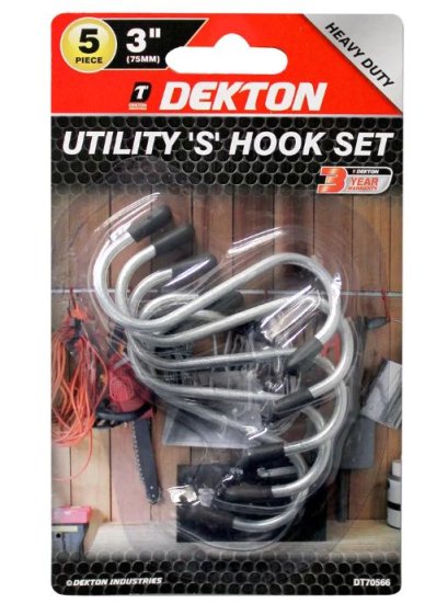 (image for) DEKTON UTILITY \'S\' HOOK SET 5S - 3\"75MM