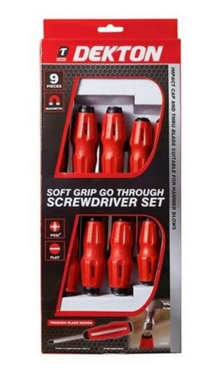 (image for) DEKTON SCREWDRIVER SET ASST - 9PC