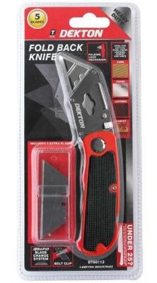 (image for) DEKTON FOLD BACK KNIFE+5BLADES