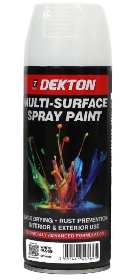 (image for) DEKTON M/SURF SPRAY PAINT GLOS - WHITE