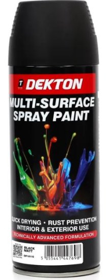 (image for) DEKTON M/SURF SPRAY PAINT MATT - BLACK