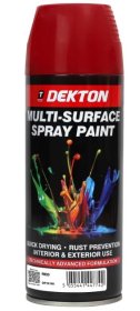 (image for) DEKTON M/SURF SPRAY PAINT RED - 400ML