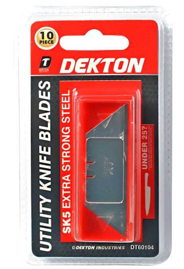 (image for) DEKTON UTILITY KNIFE BLADES - 10PCS