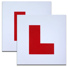 (image for) DEKTON CAR MAGNETIC 'L' PLATE 2 PACK - STD