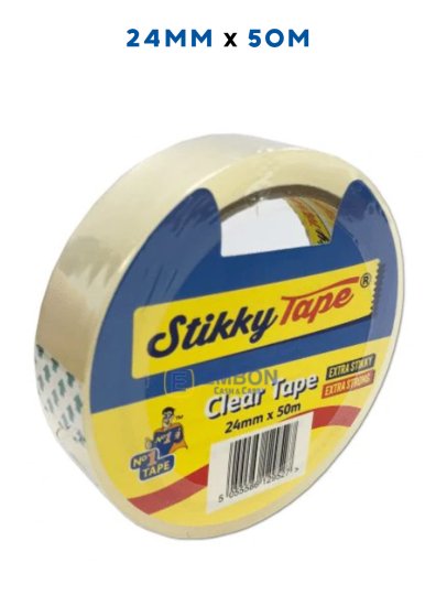 (image for) STIKKY TAPE CLEAR 50M - 24MM