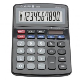 (image for) OLYMPIA DESKTOP CALCULATOR BLK - 2502