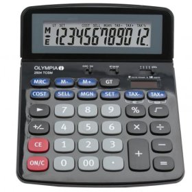 (image for) OLYMPIA DESKTOP CALCULATOR BLK - 2504