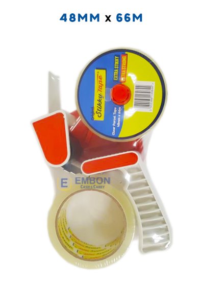 (image for) STIKKY CLEAR TAPE +DISP 2S 66M - 48MM