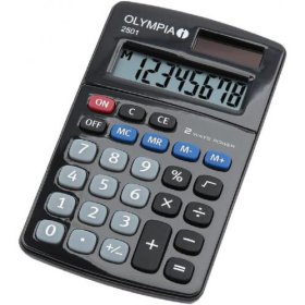 (image for) OLYMPIA DESKTOP CALCULATOR BLK - 2501