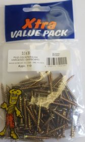 (image for) F/PAK XTRA WOOD SCREWS 3.5X30 - 100