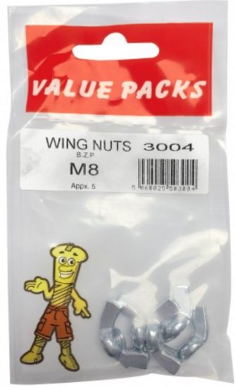 (image for) F/PAK WING NUTS 6S - M8