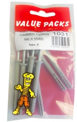 (image for) F/PAK HAMMER FIXINGS M6X60