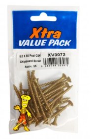 (image for) F/PAK XTRA WOOD SCREWS 5.0X50 - 5.0X50