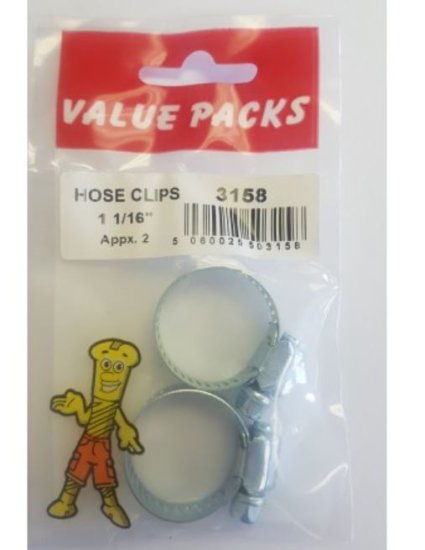 (image for) F/PAK HOSE CLIPS 1 1/16\" - 1S