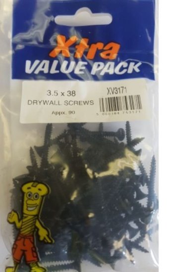 (image for) F/PAK X/VALUE DRYWALL SCREWS - 3.5X38