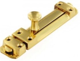 (image for) F/PAK HEAVY BRASS DOOR BOLT - 4"/100