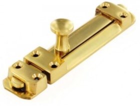 (image for) F/PAK HEAVY BRASS DOOR BOLT - 6"/150