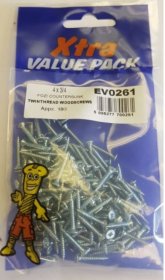 (image for) F/PAK XTRA WOOD SCREWS 4X3/4 - 160